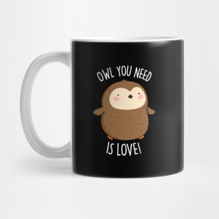 Owl You Need Is Love Cute Owl Pun Mug